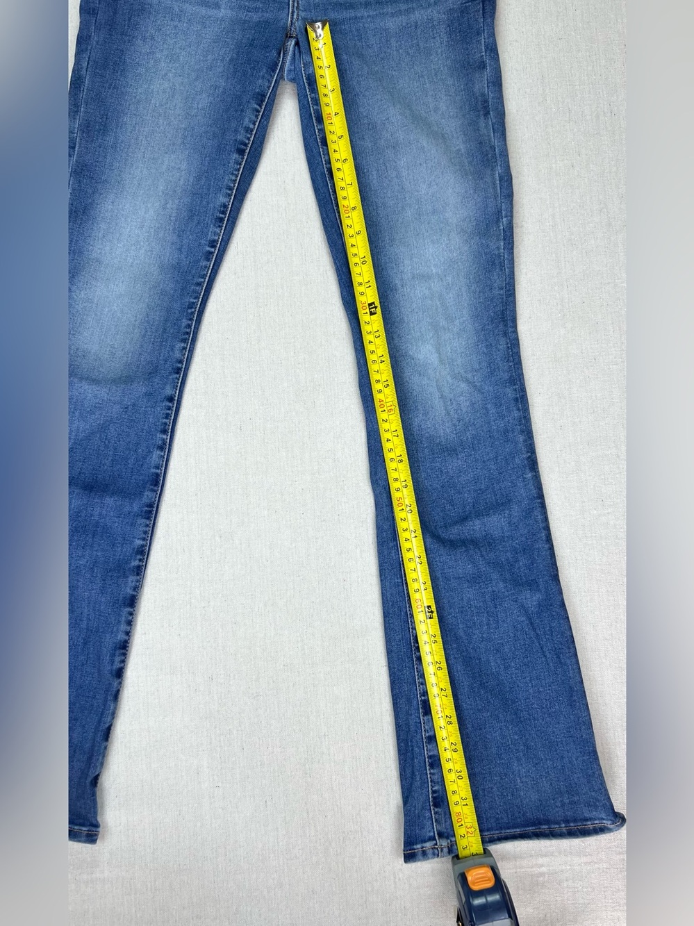 American Eagle Classic Women's Blue Flared Jeans Skinny Kick - Size 6 Long - Picture 4 of 10
